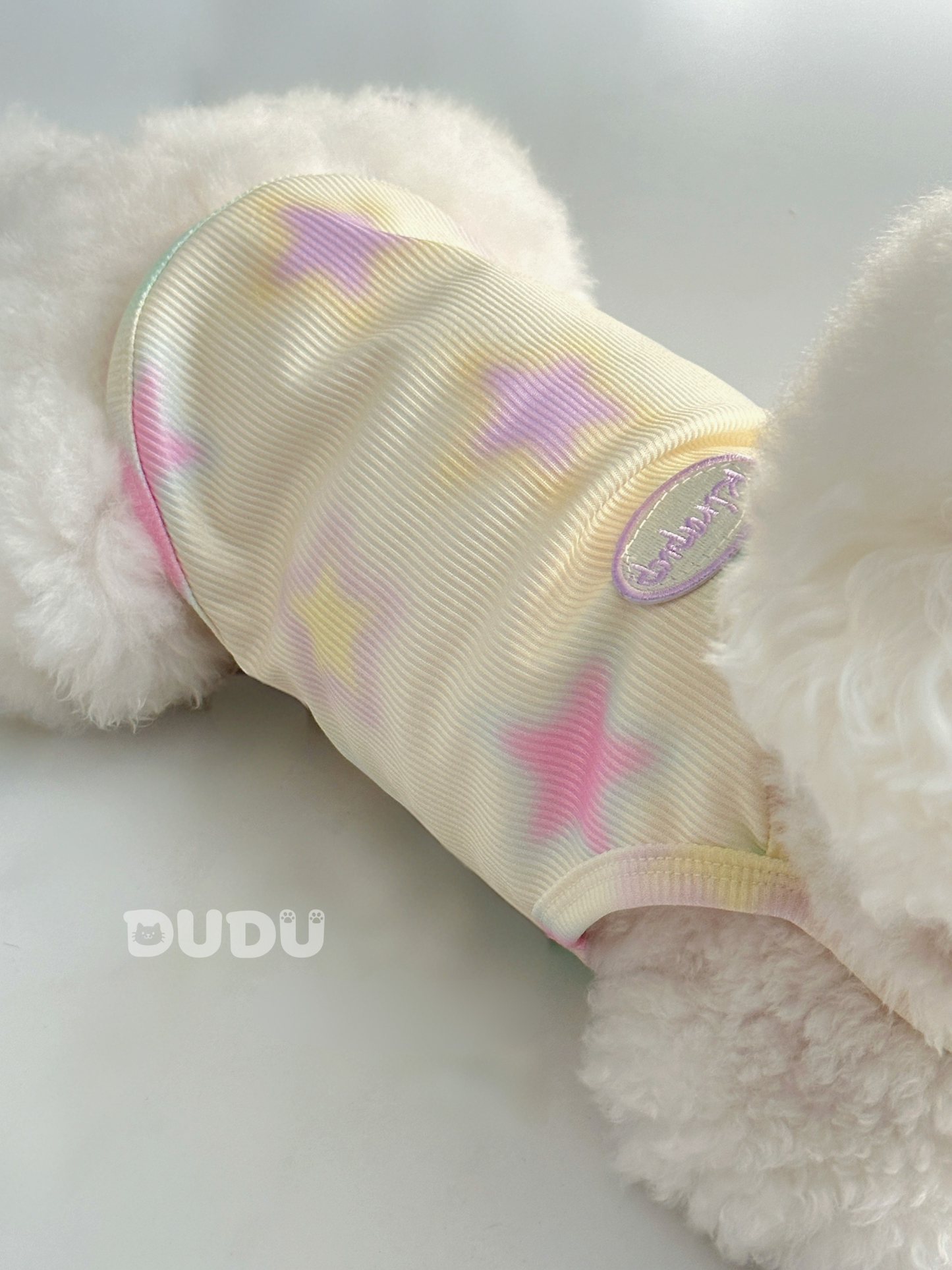 【DUDU Handcrafted】Candy Stardust · Ice-Silk Ribbed Cooling Pet Tank