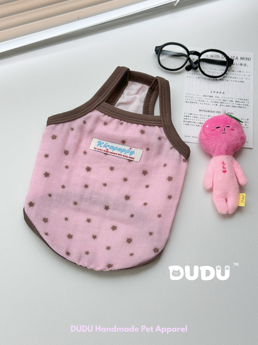 【DUDU Handcrafted】Dreamy Starlight · Cooling Summer Camisole for Pets