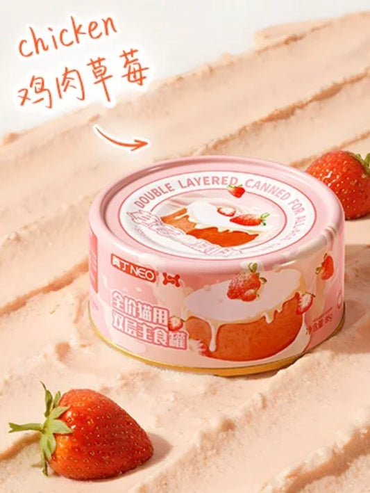 [ODIN] Chicken Strawberry Boba Cat Wet Food Can