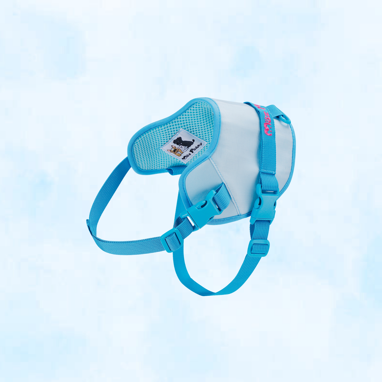 MOZ PAWTY · BEACON SevenGlow Harness – 7 Colors · 11 Light Modes | LED Fiber-Optic Dog Harness