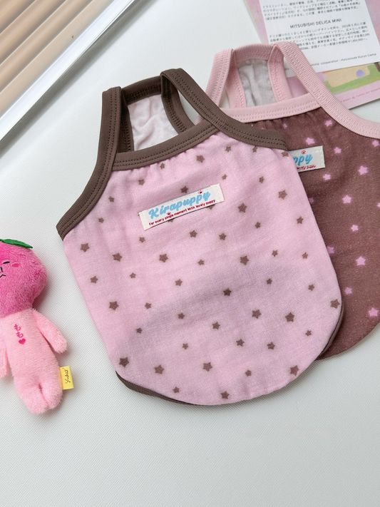 【DUDU Handcrafted】Dreamy Starlight · Cooling Summer Camisole for Pets